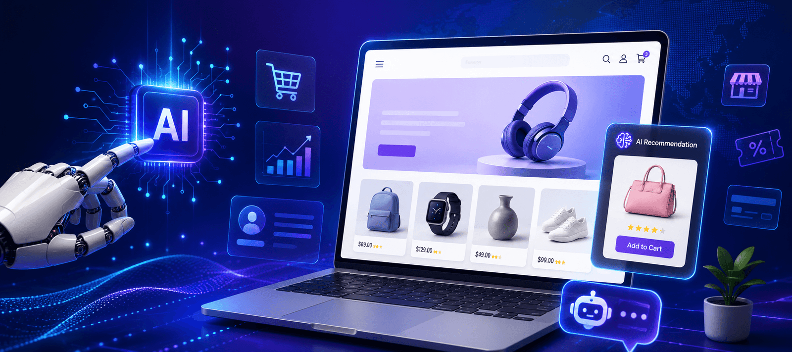 How AI is Transforming Custom Ecommerce Website Development